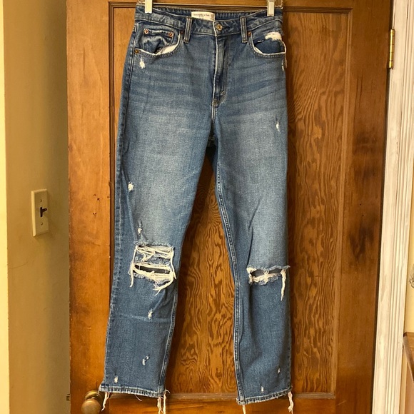 Abercrombie & Fitch Denim - Abercrombie Curve Love The Mom High Rise